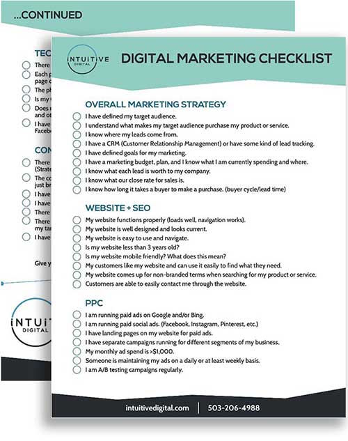 Lista de Verificação de Marketing Digital